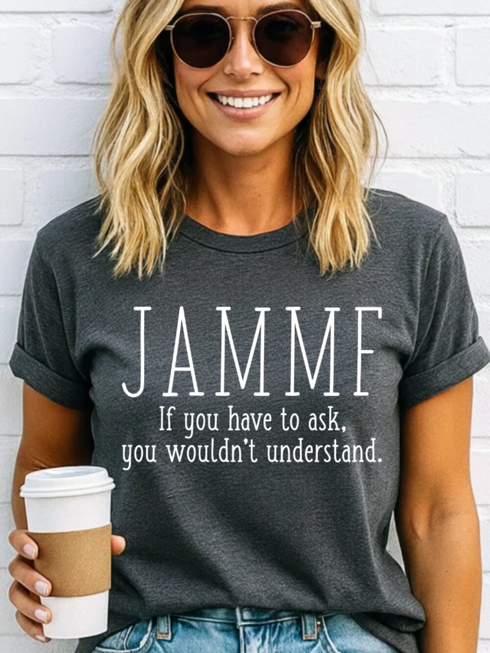 Scottish Highland Romance T-Shirt Jamie If You Have To Ask Heather Gray Tee Gift